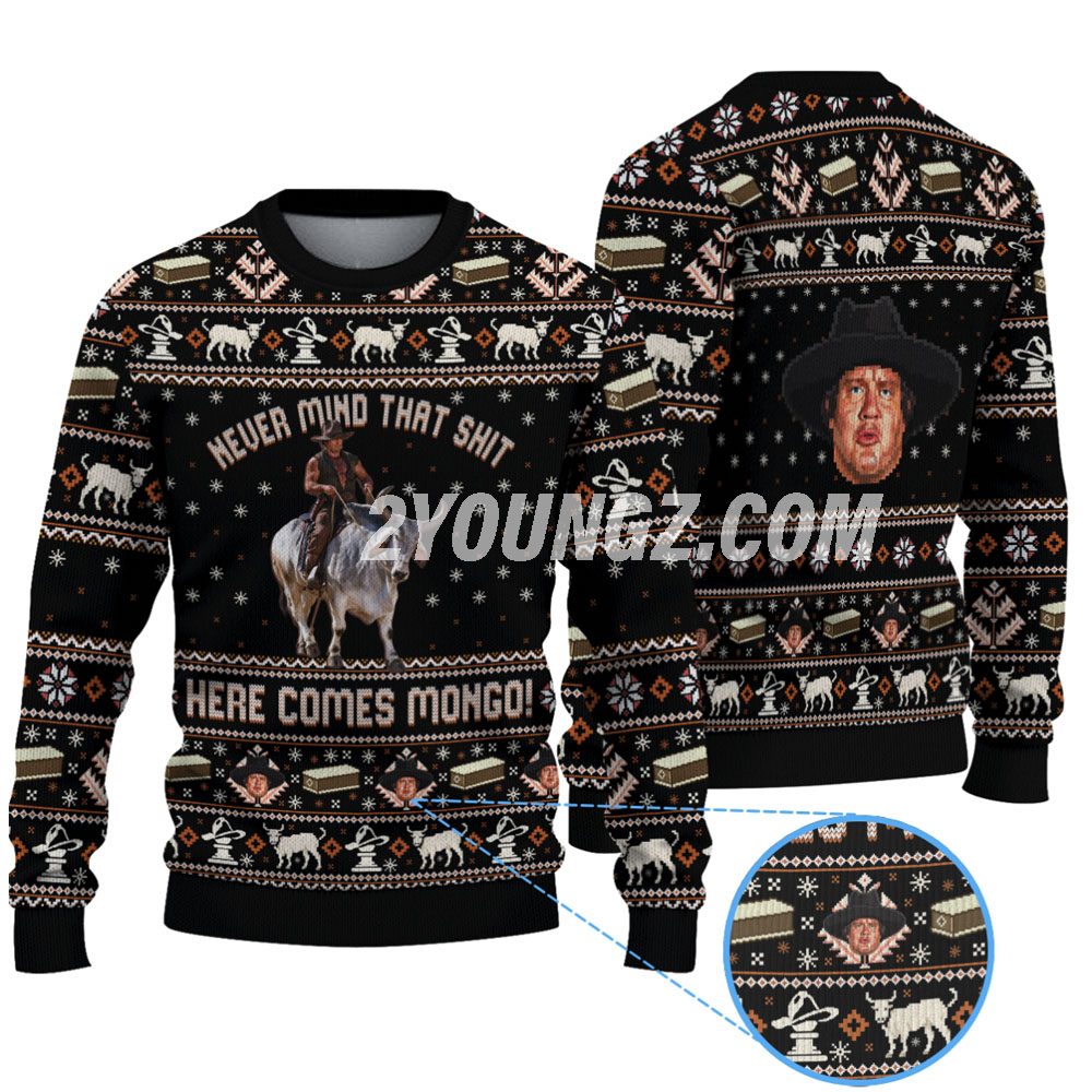 Blazing Saddles Mongo Ugly Christmas Sweater