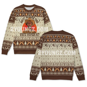 Blazing Saddles The Sheriff Ugly Christmas Sweater