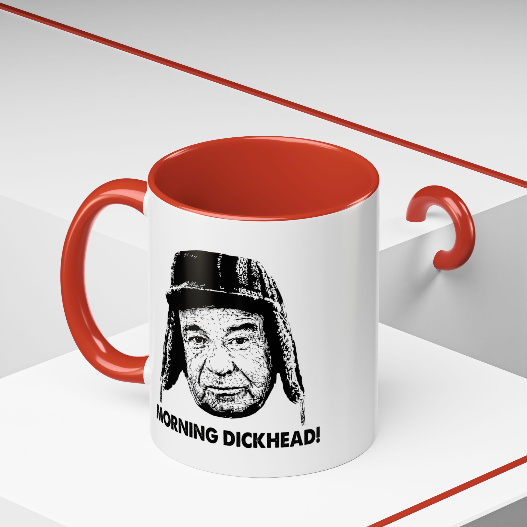 Grumpy Old Men Morning Dickhead Hello Moron Coffee Mug