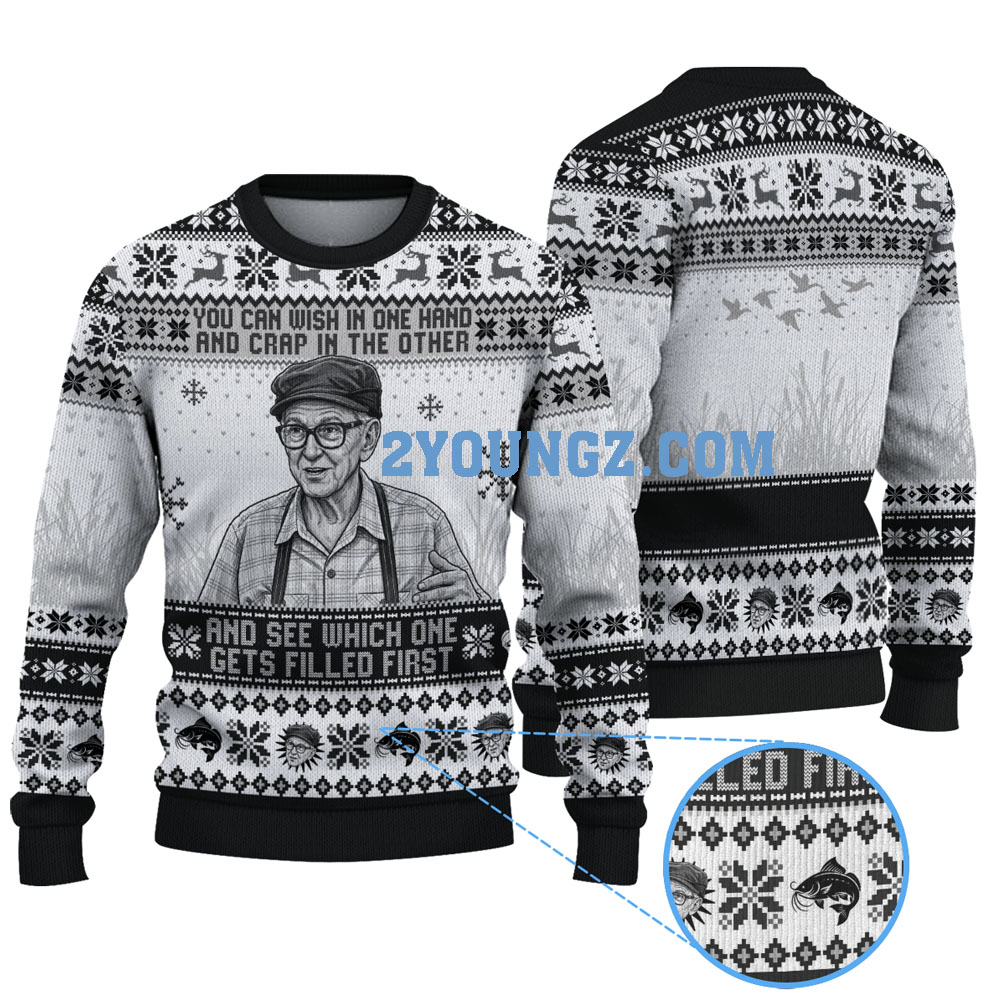 Grumpy Old Men Grandpa Ugly Christmas Sweater