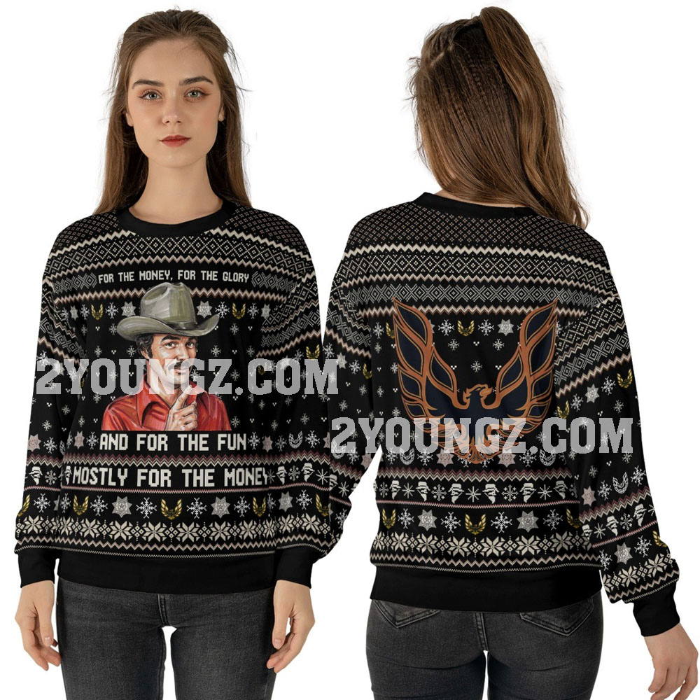 Smokey And The Bandit For The Money Ugly Christmas Sweater
