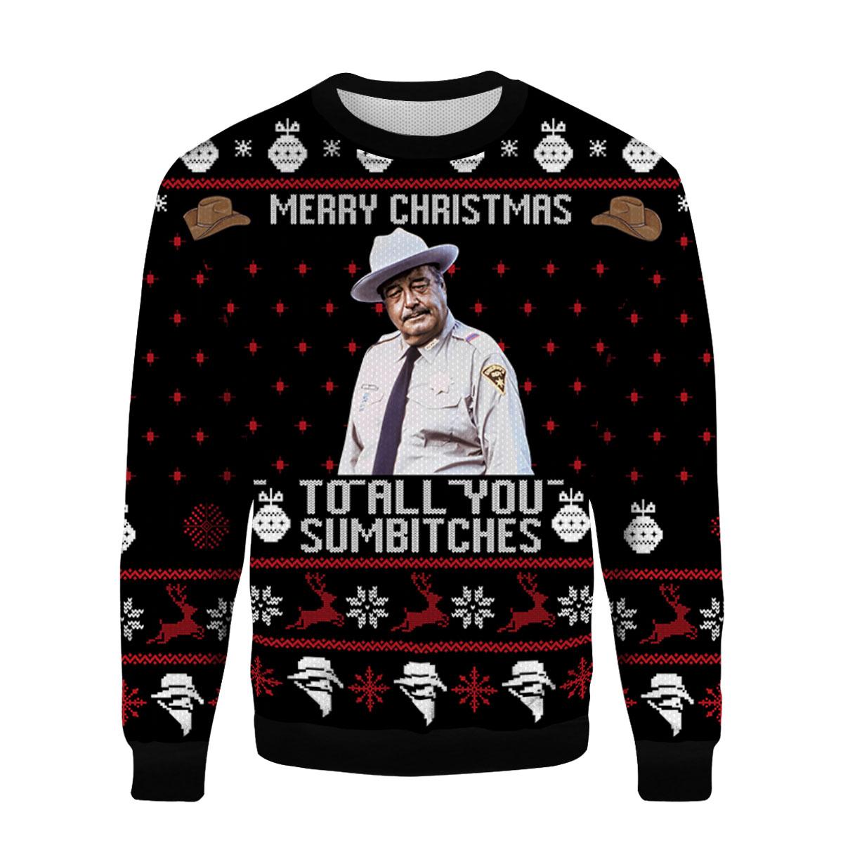 Smokey And The Bandit Ugly Christmas Sweater